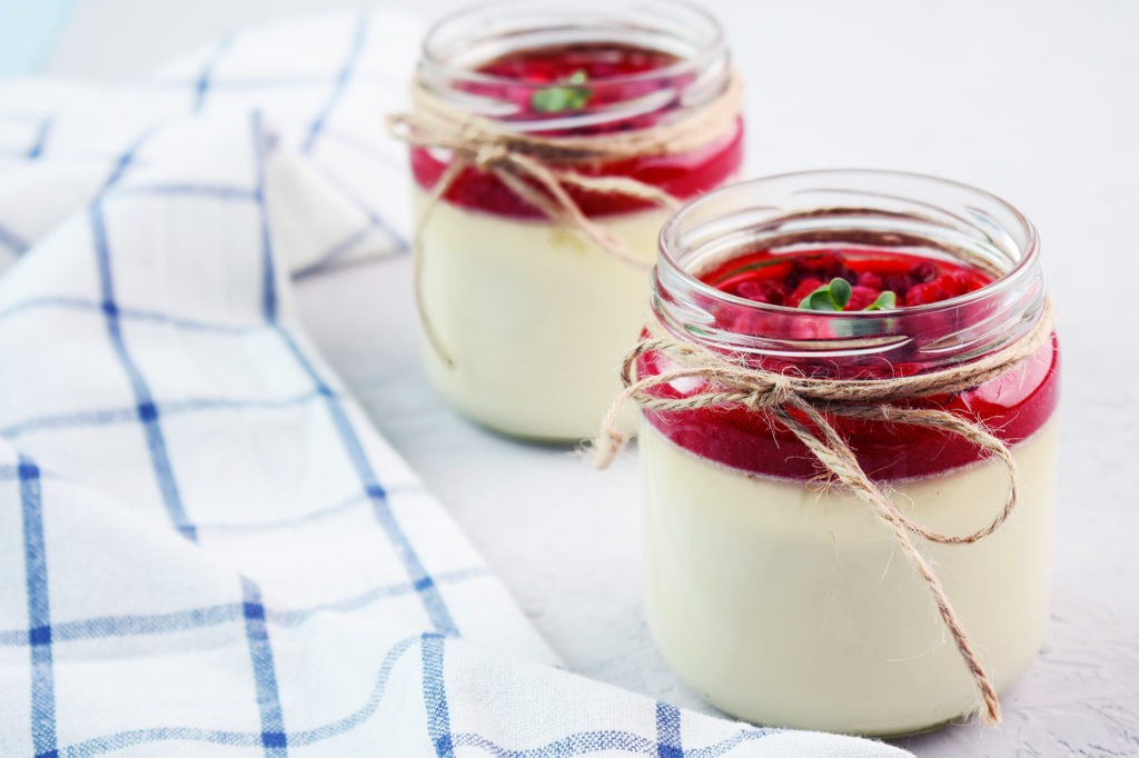 Panna cotta aux fruits rouges