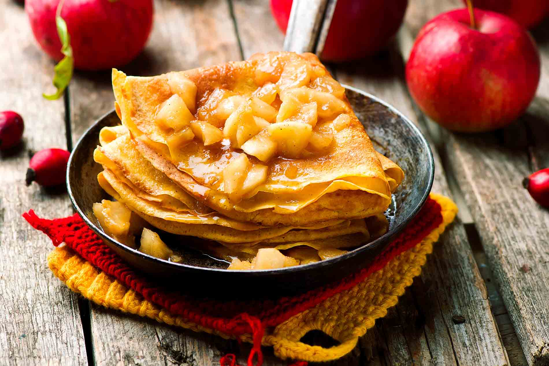 Crêpe aux pommes
